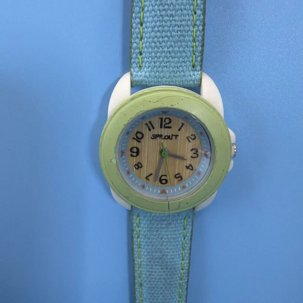 Sprout Biodegradable Analog Womens Watch New Battery Working Band Missing Pin